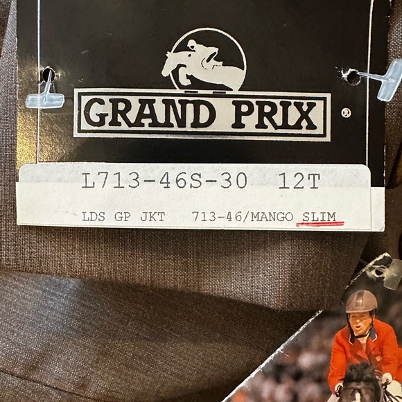 NEW - NWT Beautiful Brown Grand Prix Virgin Wool Hunt / Show / Competition Coat - Picture 8 of 13